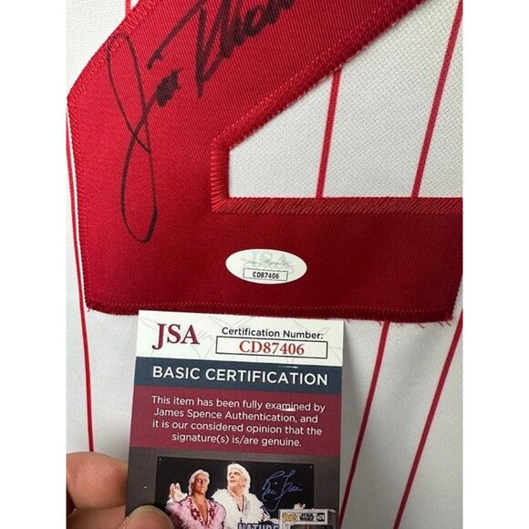 Jim Thome signed autographed Philadelphia Phillies Majestic Size M Jersey JSA - Picture 3 of 6
